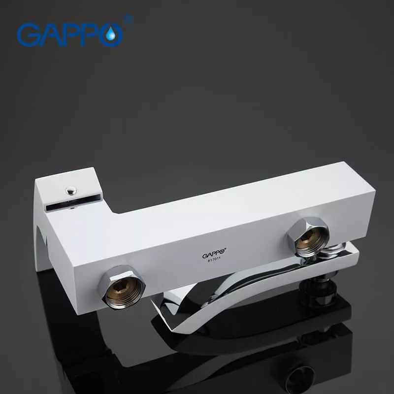 Смеситель для ванны GAPPO G3207-8, белый/хром