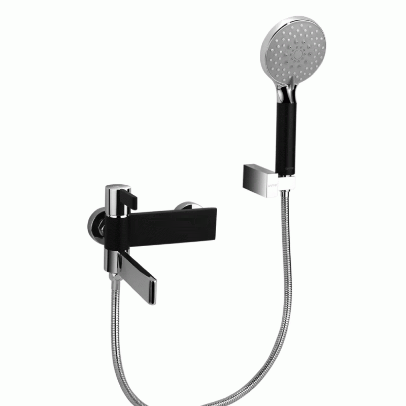 Смеситель для ванны GAPPO G3281, черный хром.