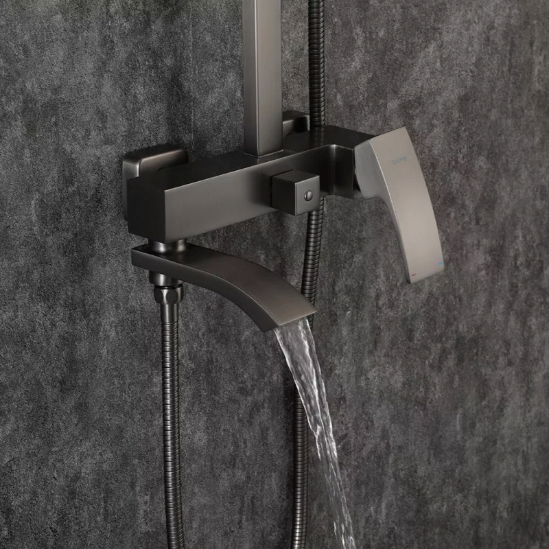 Душевая система GAPPO G2407-9, поворотный излив - переключатель на лейку, 3 режима