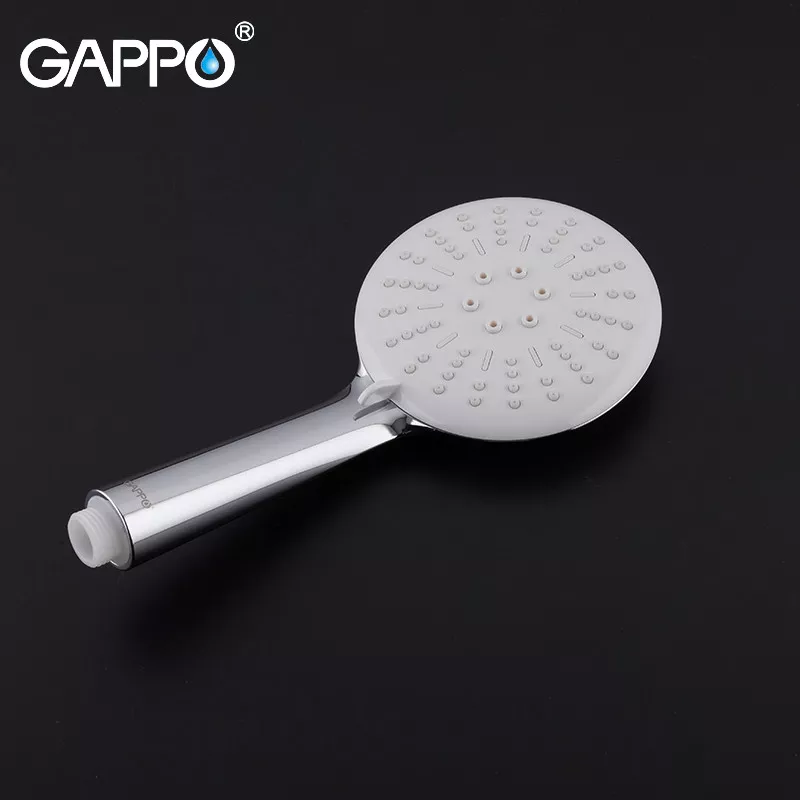 Душова система GAPPO G2402-8, вилив - перемикач на лійку, білий/хром