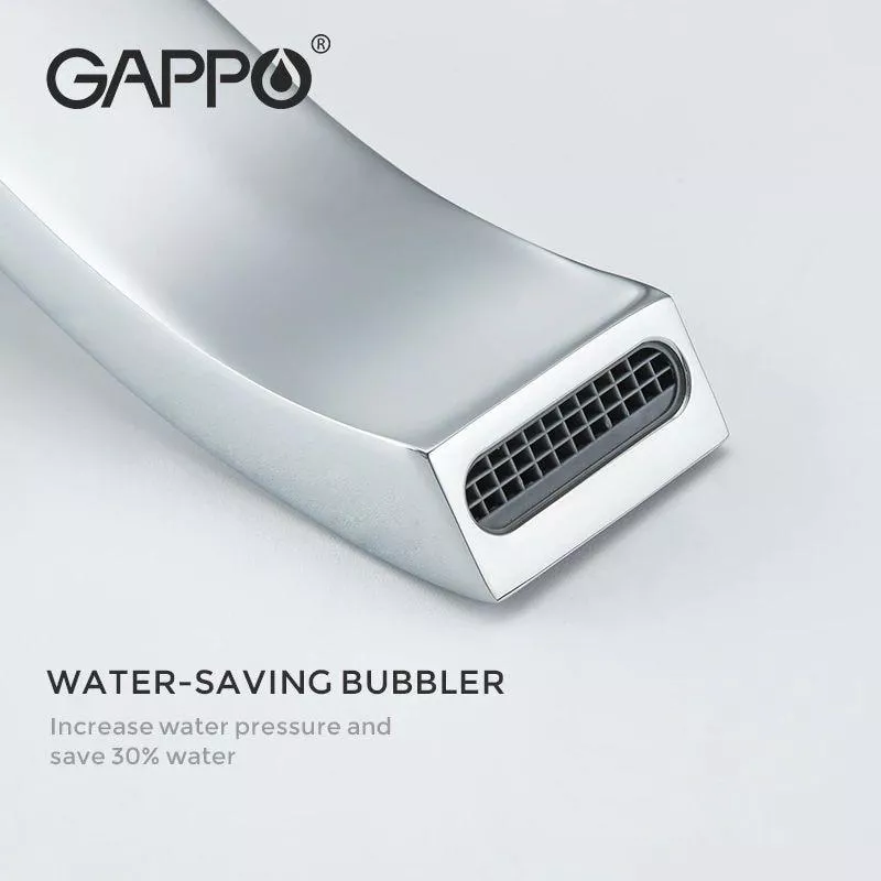 Вбудована душова система GAPPO G7107-40, вилив - перемикач на лійку, 3-функції, хром