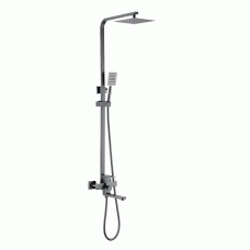 PRO16-02-GUNGREY душова система 3х фунц. одноваж. кор. поворот. вилив нерж. сталь