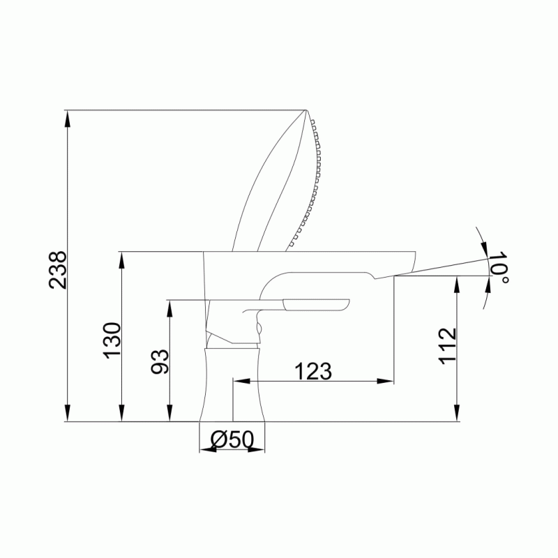 Смеситель для ванны на борт Frap F1134, белый/хром
