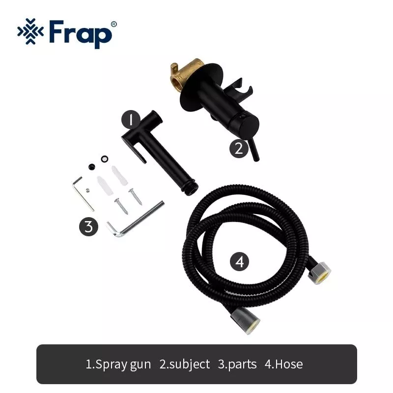 Гигиенический душ Frap F7505-6, черный