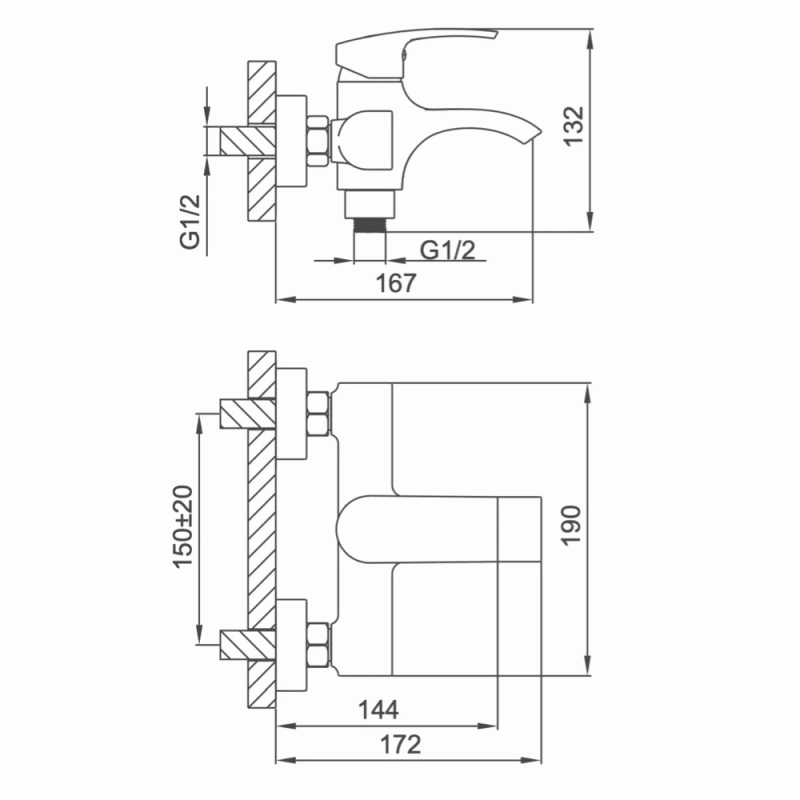 Смеситель для ванны Frap F3269