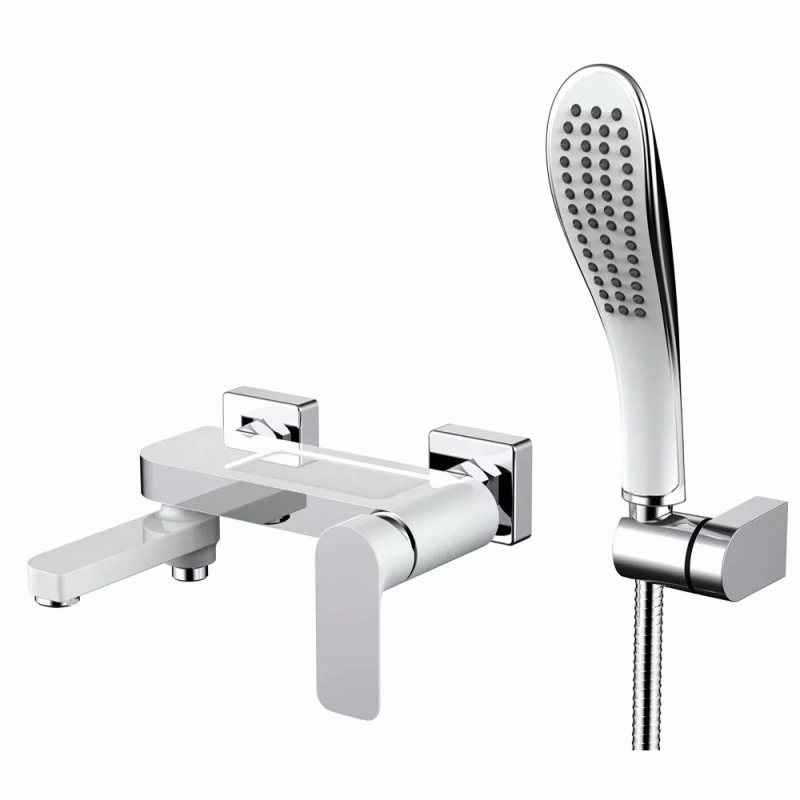 Змішувач для ванни GAPPO G3248, білий/хром