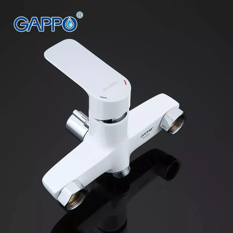 Смеситель для ванны GAPPO G2248, белый/хром