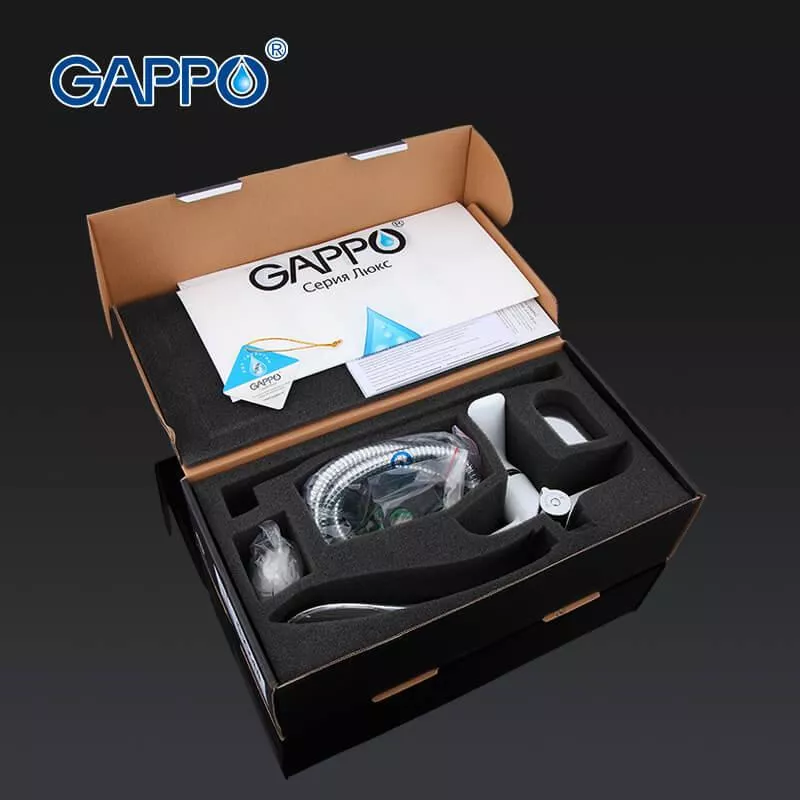 Смеситель для ванны GAPPO G2248, белый/хром