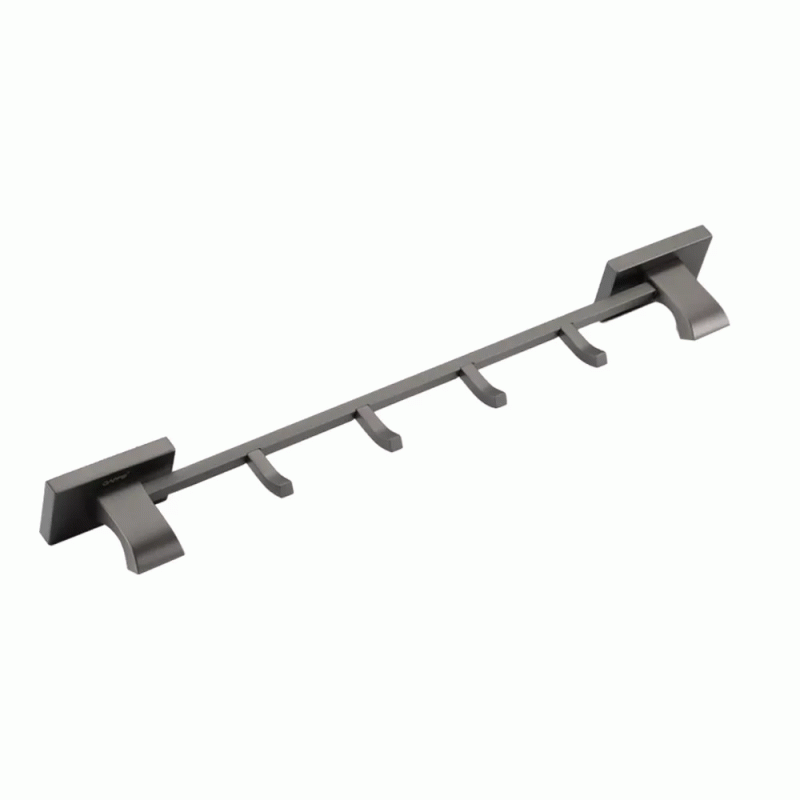 Вешалка GAPPO G0716-49 на 4 крючка 426 мм, оружейная сталь
