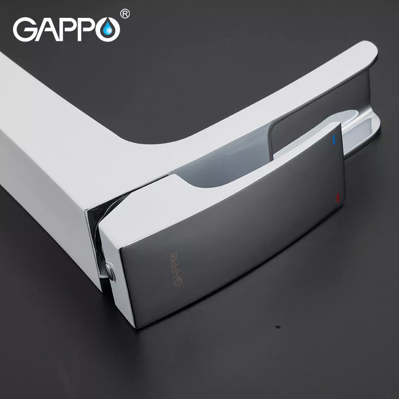 Смеситель для умывальника GAPPO G1007-31, белый/хром