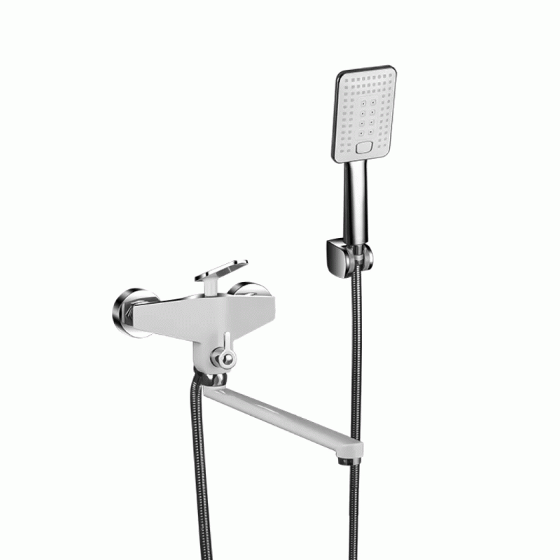 Смеситель для ванны Frap F2258, белый/хром