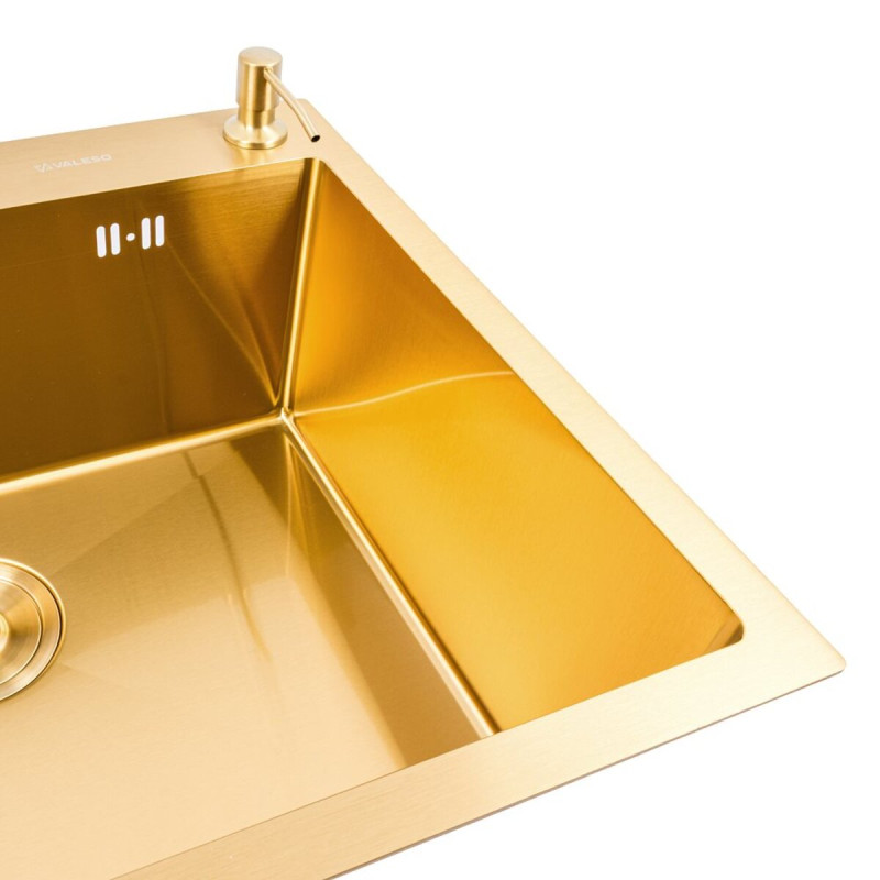 Мийка PVD Gold DECOR Valeso Handmade 60*50