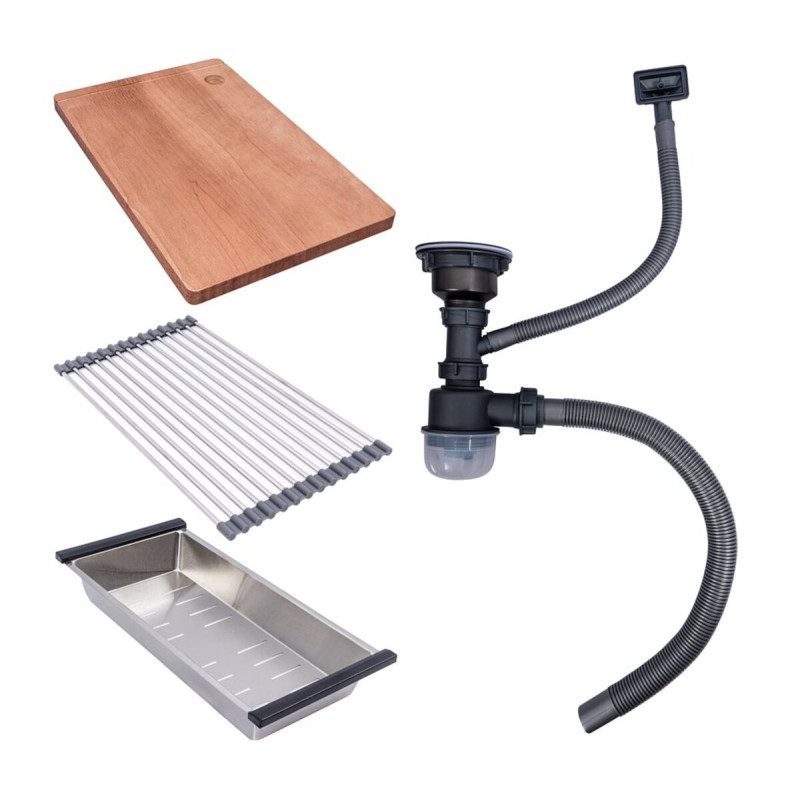 Кухонна мийка Valeso Handmade CM 54*44 Workstation золото PVD, монтаж під стільницю